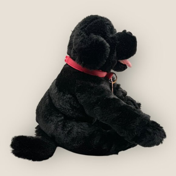 Build-A-Bear Black Lab Plush Puppy Dog with Red Collar 13" Stuffed Animal Toy - Picture 5 of 7